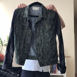 Rag & Bone Camo and Leather Jacket